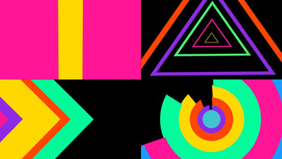 Geometric Color Transitions Bundle Playful Happy