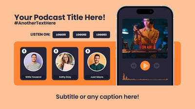 Modern Podcast Talkshow Speaker Guest Audio Wave Promo