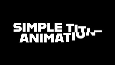 Clean Simple Overlay Text Title Intro