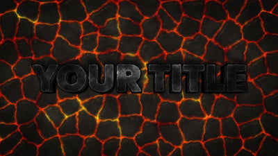 Rocky Lava Magma Stone Title Intro