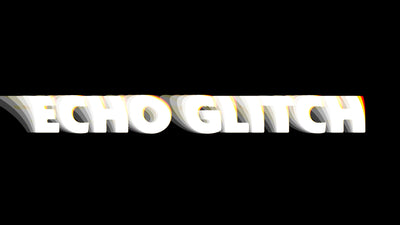 Text Glitch Slide In Echo Delay Urban Modern Title Intro