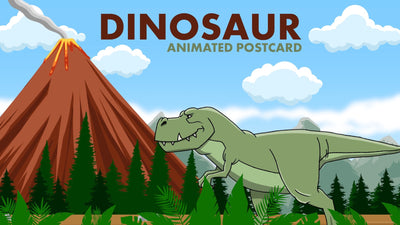 Prehistoric Dino Dinosaur Animated Title Card