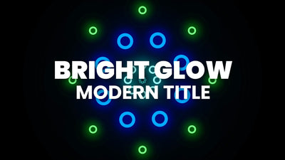 Glowing Colorful Shapes Fun Exotic Text Title 02