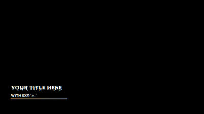 Clean RGB Glitch Modern Lower Third Animation