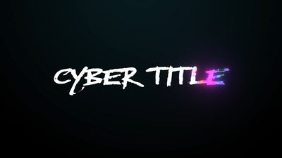 Cyber Digital Glitch Colorful Blocky Title Intro
