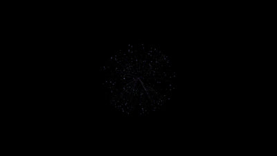 Firework Element Transparant Blue 02