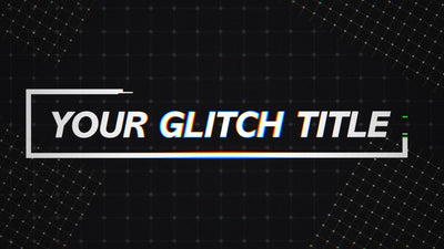 Glitch RGB Grid Modern Urban Strobe Title Intro