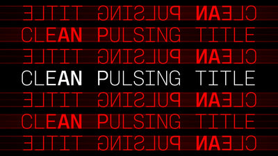 Variable Font Pulsing Text Grid Modern Lines Glow