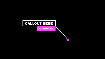 Modern Clean Call Out Title Pop Up Info Variation