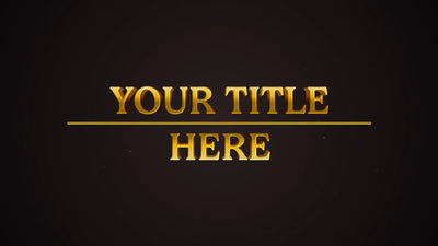 Golden Text Particles Reality Show Dating Passion Title Intro