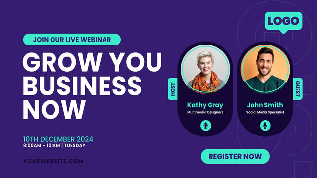 Webinar Online Meeting Info Business Guest Talk Promotion