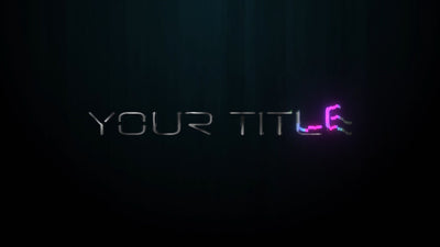 Futuristic Modern Glitch Intro Colorful Distortion