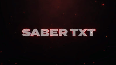 Saber Magic Particles Sci-Fi Text Glowing Title Intro