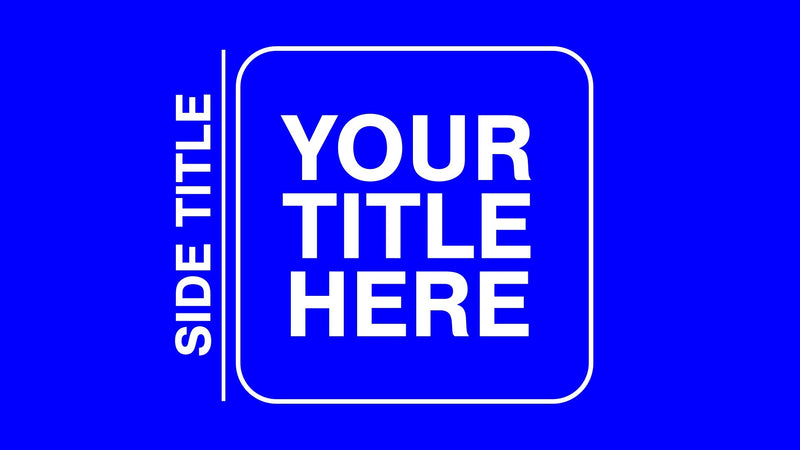 Simple Clean Outlined Boxed Text Reveal Intro Title