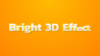 Bright 3D Effect Text Playfull Design Title Intro