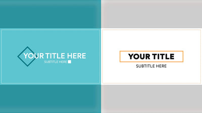 Modern Clean Simple Business Basic Elegant Title Intro Bundle 03