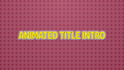 Animated Background Cartoon Title Intro