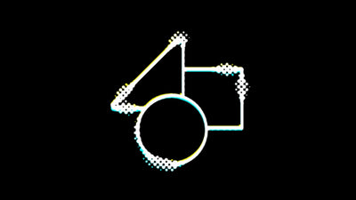 Halftone Grunge Logo Reveal Deformation Effect