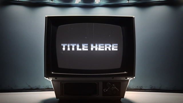 Old School VHS TV Zoom In Title Intro