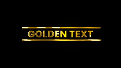 Gold Shiny Metal Bling Expensive Golden Baller Title Intro