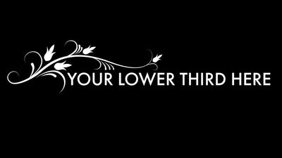 Floral Flower Animated Text Elegant Wedding Lower Third Variation 3