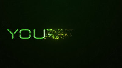 Matrix Neon Glitch Title Reveal