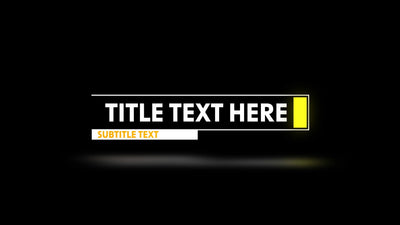 Neon Glow Bright Green Gradient Lines Simple Lower Third