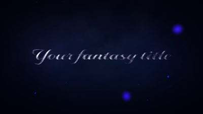 Fantasy Shiny Silver Metal Text Particles Title Intro