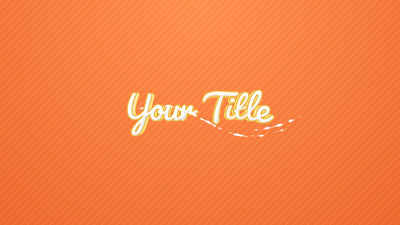 Flashy Lines Cartoon Text Bounce Title Intro