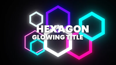 Glowing Colorful Shapes Fun Exotic Text Title