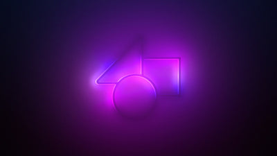 Neon Glow Outline Modern Bright Shine Logo Reveal
