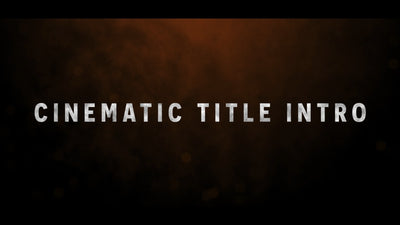 Cinematic Bars Warm Mysterious Text Title Intro