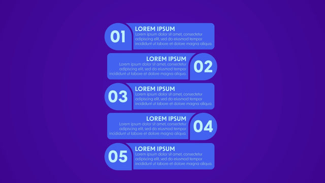 Animated Infographic Modern Style Colored Info Card 05