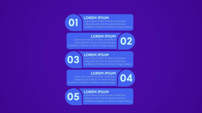 Animated Infographic Modern Style Colored Info Card 05
