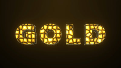 Gold Gemstone Shiny Text Title Intro