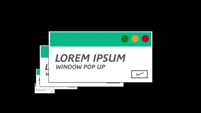 Retro Computer Old School Pop Up Window Lower Third 02