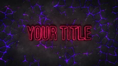 Magic Ground Crack Glow Title Intro
