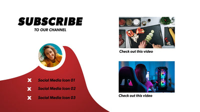 Video End Card Social Generic Clean Outro Screen Variation