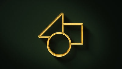 Gold Metal Shiny Extrude Realistic Icon Reflective Logo Reveal