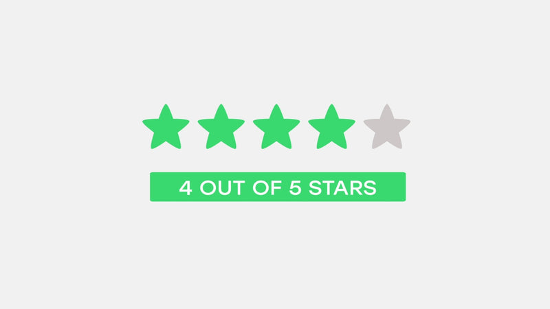 Rating Star Review Score Animated Infographic Variation