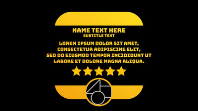 Gradient Modern Review Testimonial Infographic Animated Panel