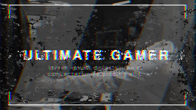 Black and White Modern Title Card Variation 04
