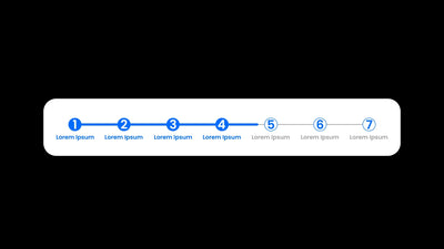 Steps Infographic Number Topic 7 Pointers Line