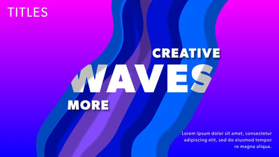 Wavy Layered Kinetic Event Screen Text Title Intro Gradient