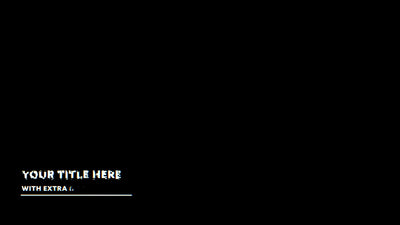 Clean RGB Glitch Modern Lower Third Animation
