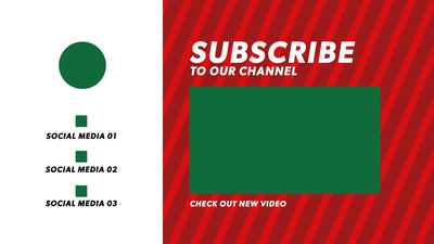 Video End Card Social Generic Clean Outro Screen Variation
