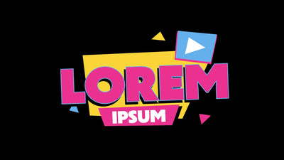 Playful Video Intro Text Opener Colorful Poppy Title Lower Third