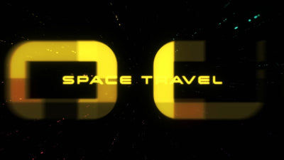Space Stars Light Speed Travel Title And Logo Intro Opener