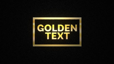Dark Paper Texture Golden Text Border Intro