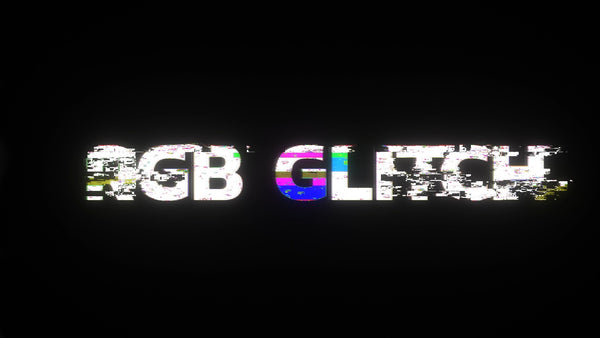 RGB Cyber Digital Glitch Text Title Intro
